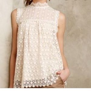 Anthropologie Lili’s Closet lace and crochet top
